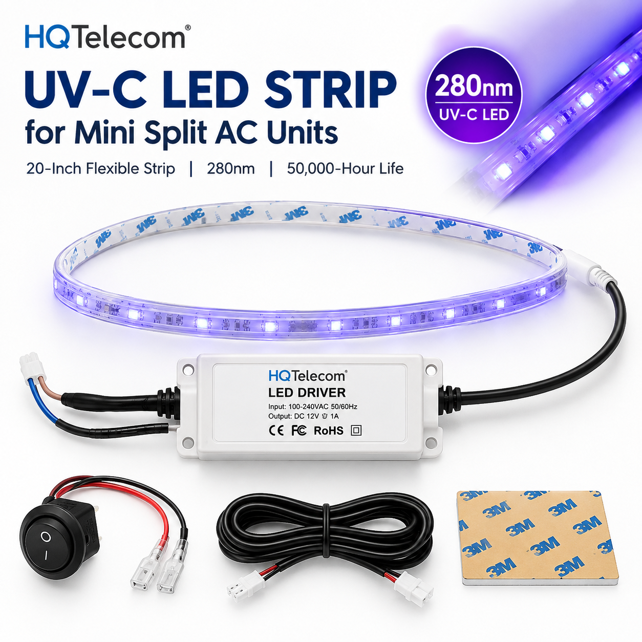 Bombilla de repuesto de luz ultravioleta de 14" para lámparas ultravioleta de 24 V o 120 V