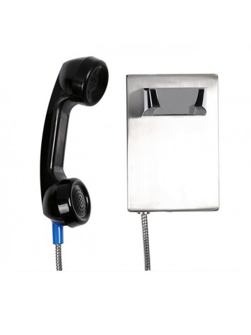 Vandal-Resistant Stainless-steel Wall-mount Auto-dial or No-dial Phone