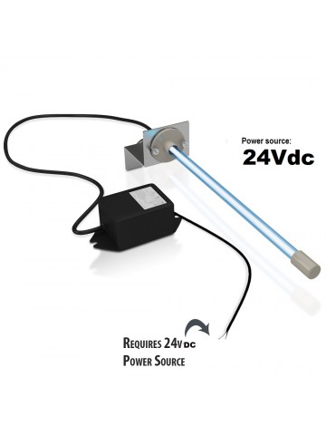  UV LIGHT AIR PURIFIER FOR AC HVAC COIL 24VDC 14″ BULB
