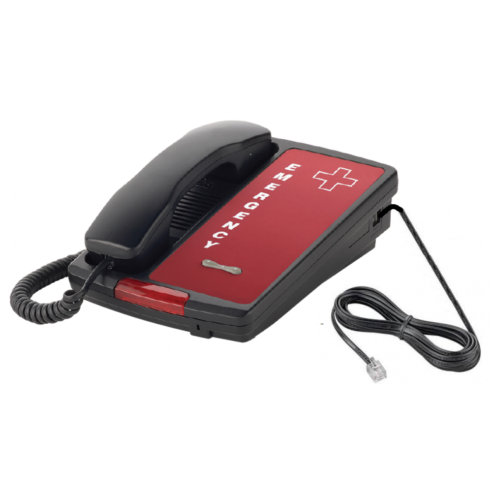 Red Hot Line Auto Dialer Wall Phone /"New/" Preprogrammed