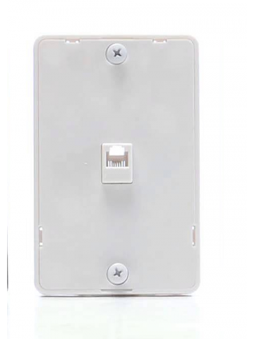 Wall-Mount Plate for Wall Phone w/ RJ11 Socket